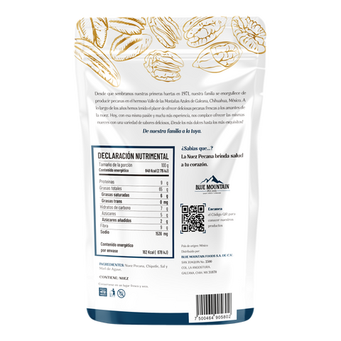 Nuez Pecana: Sabor Chipotle dulce 50g