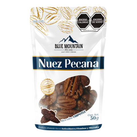 Nuez Pecana: Sabor Chipotle dulce 50g